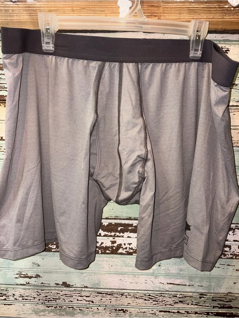 3 pairs Duluth Trading Co Gray Performance Boxer Briefs with elastic Waistband - Picture 10 of 13